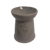 Aroma lampa se srdíčkem - šedá