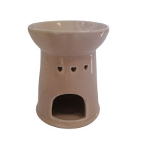 Aroma lampa se srdíčkem - hnědá