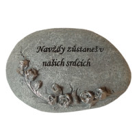 Náhrobní kámen zdobený růžemi