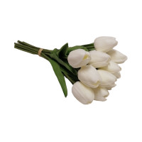 Pěnový tulipán bílý - 12ks