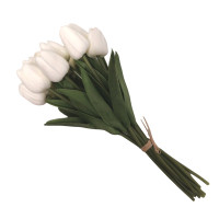 Pěnový tulipán bílý - 12ks