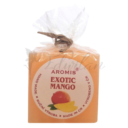 Svíčka kostka/4 knoty - exotic mango